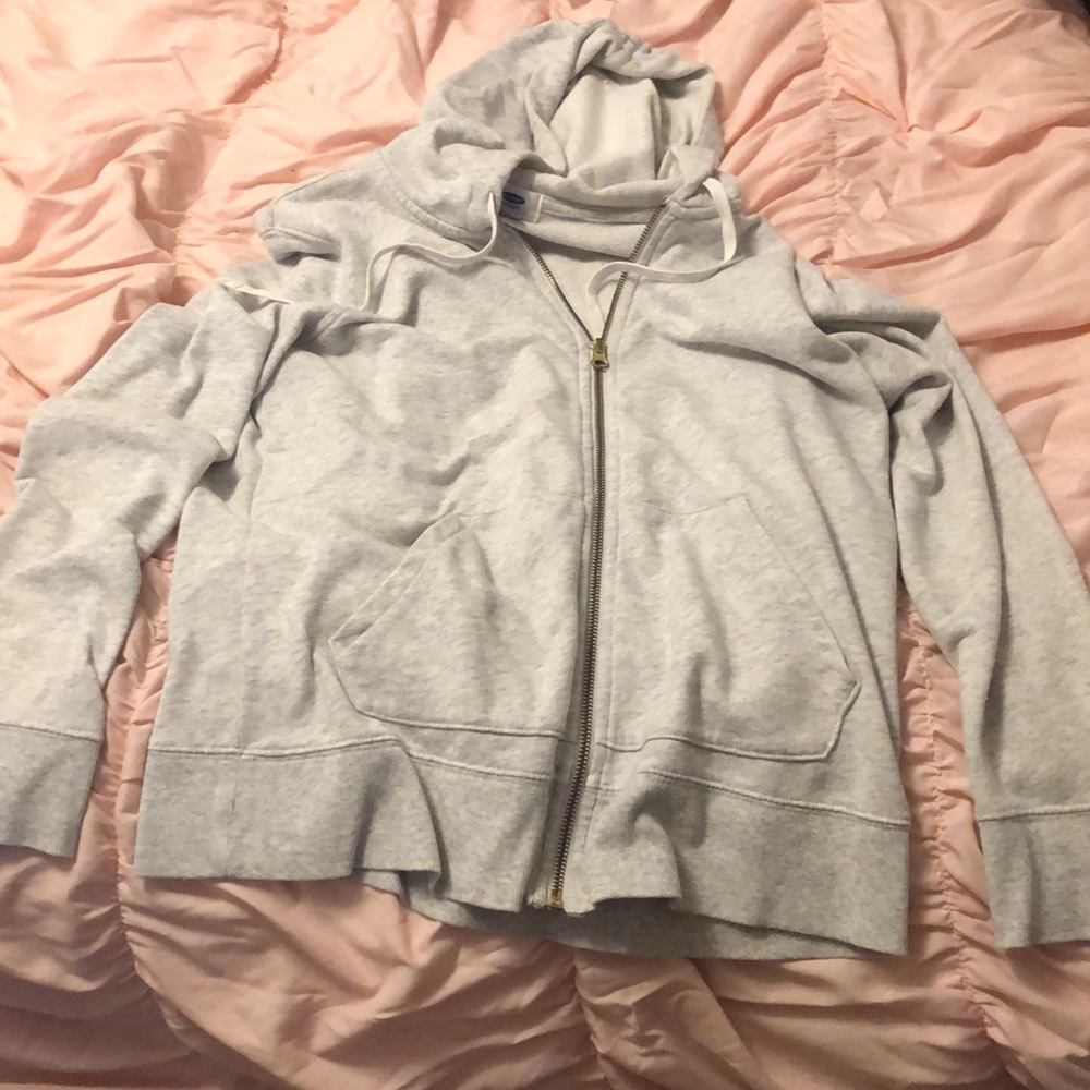 Grey zip up jacket